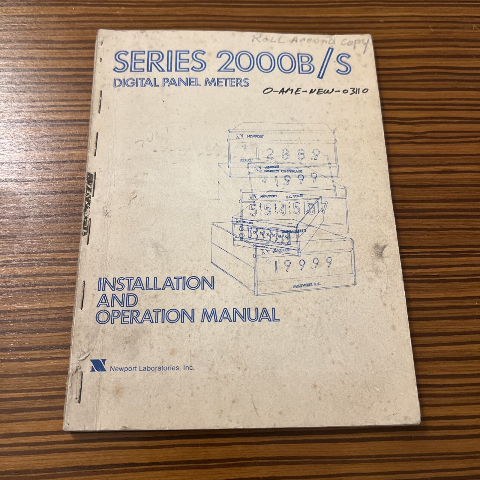 Newport Laboratories Series 2000B/S Digital Panel Meters Operation Manual 1973