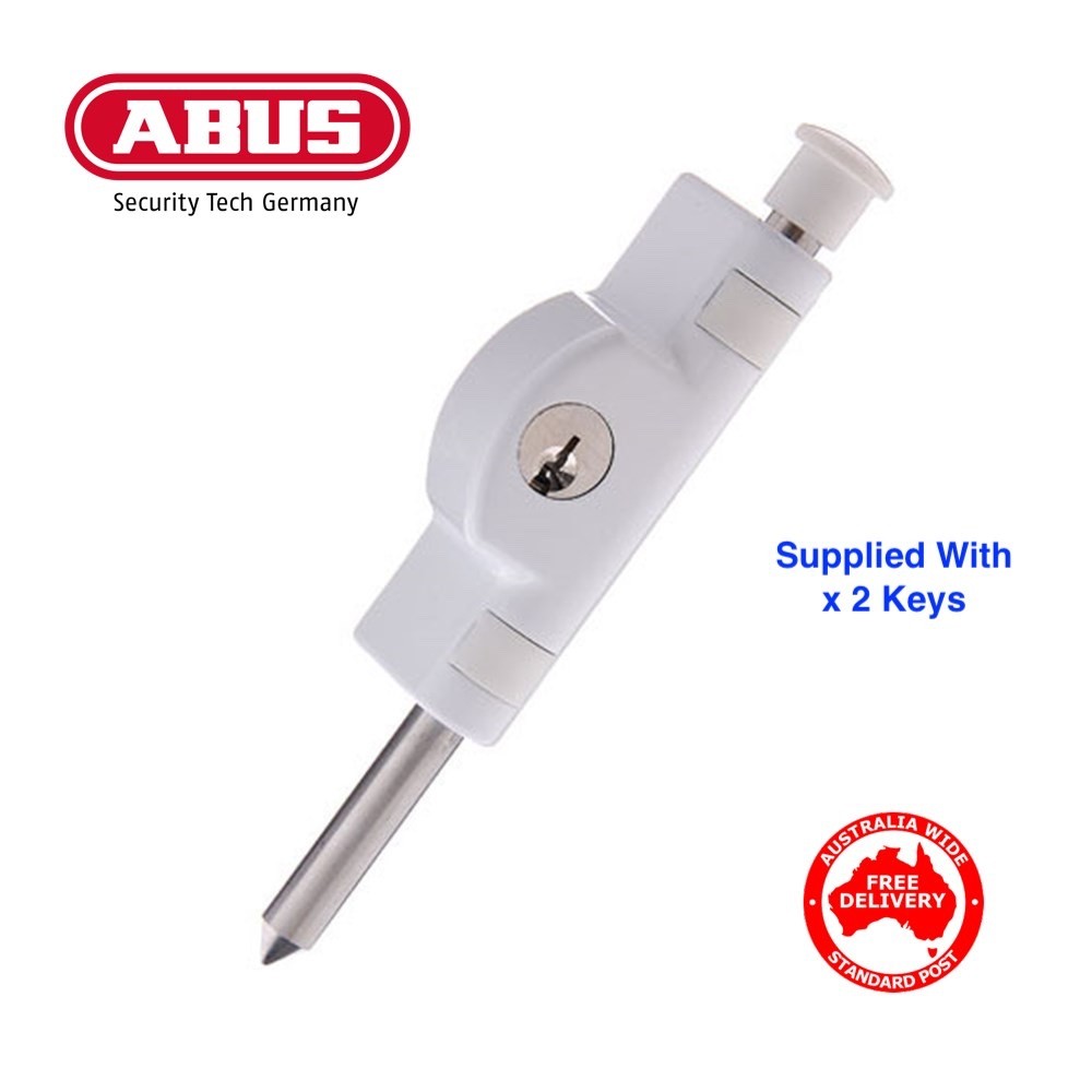 ABUS PB92 Key Operated Patio Bolt WHITE-Free Delivery PB92WHTB
