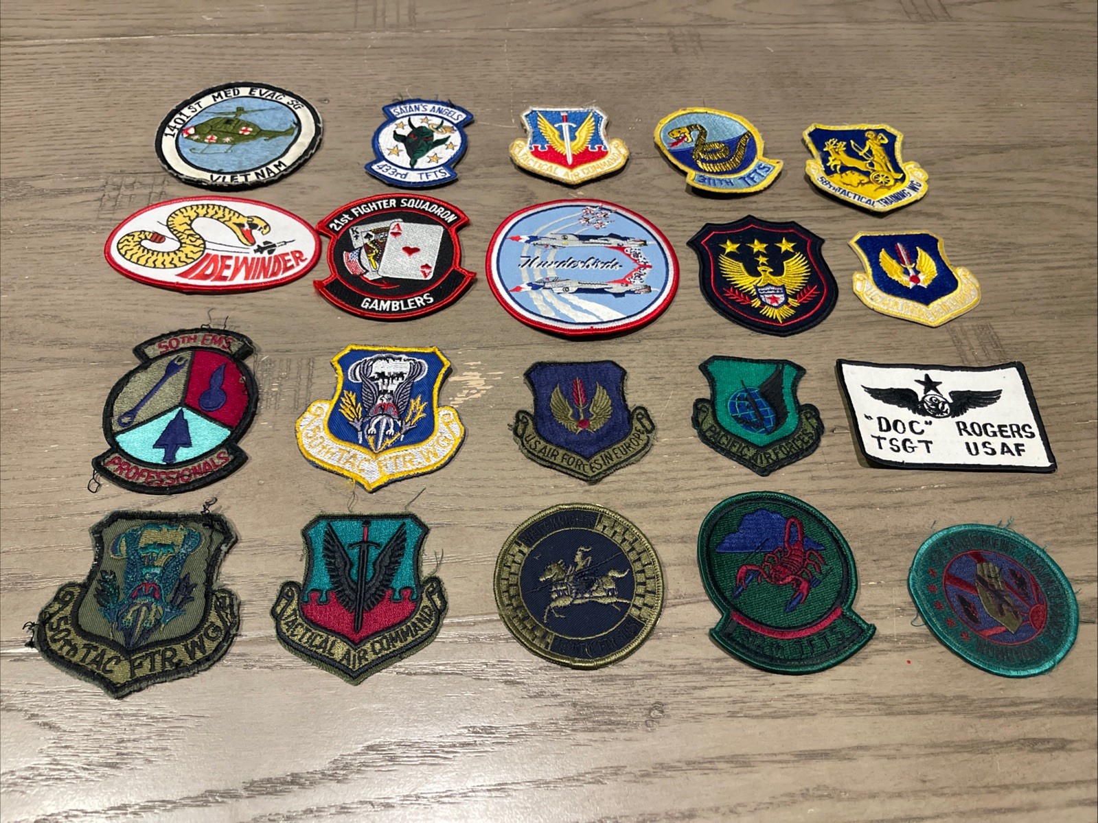 Lot of 20 USAF Patches Vietnam Cold War Pilot 1960s Air Force Patch - RARE