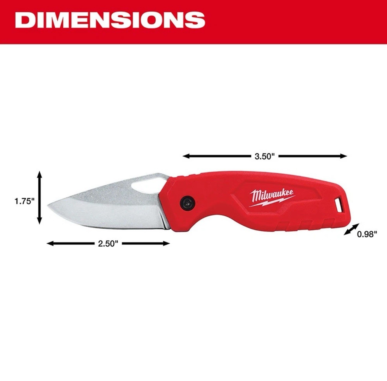 Milwaukee Fastback Compact Folding Pocket Knife W/ Liner Lock EDC