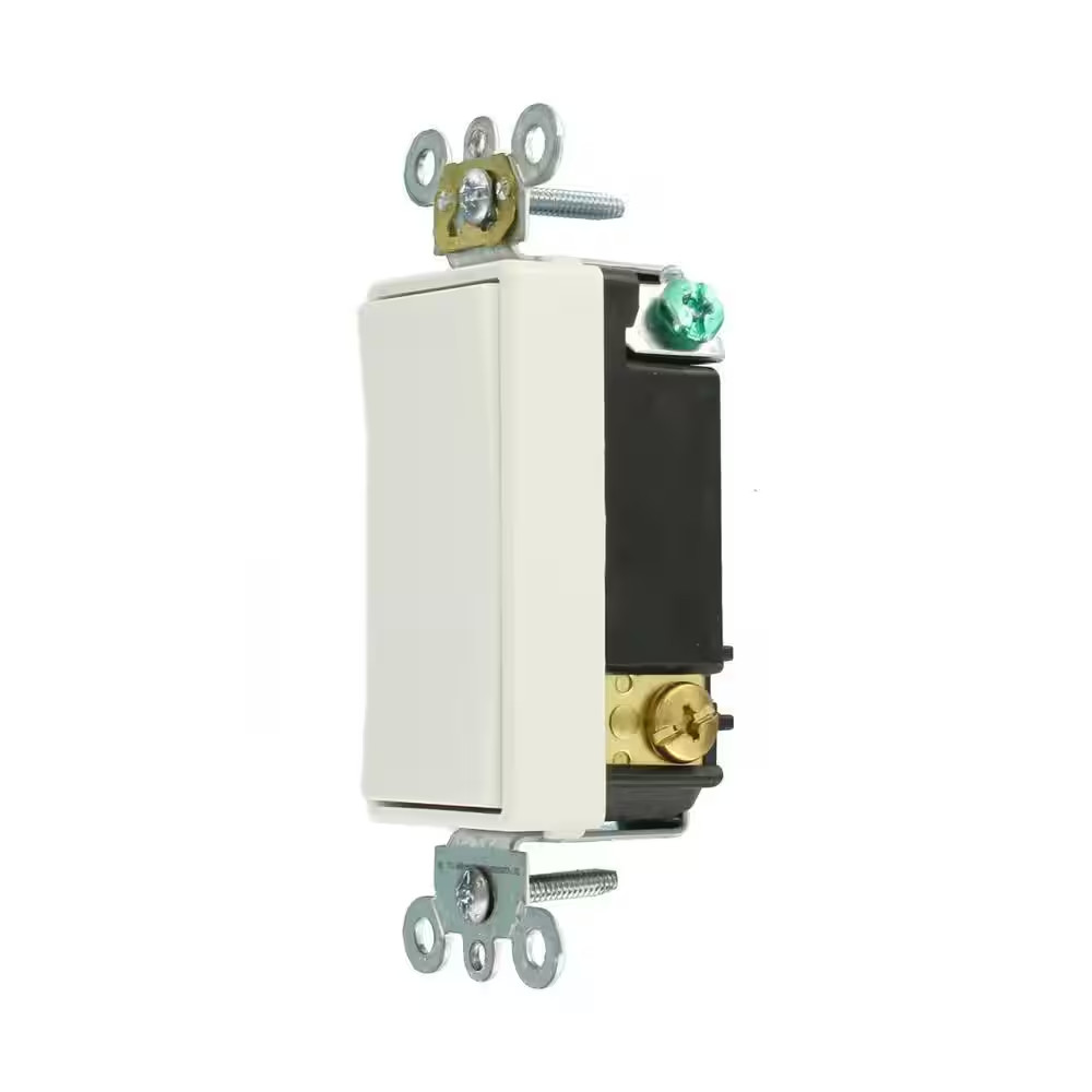 15 Amp Decora plus Commercial Grade Single Pole Double-Throw Center-Off Momentar