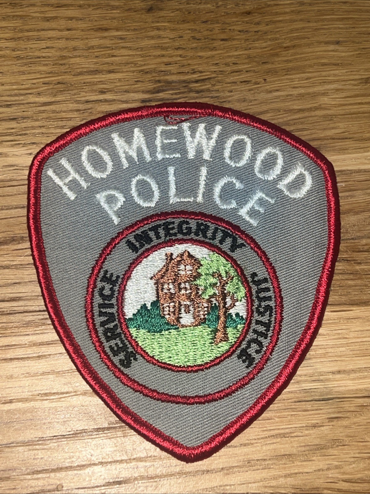 Vintage Obsolete Police Patch Homewood Illinois