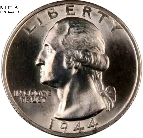 1944-D Washington Quarter ~ Gem BU ~ 90% Silver