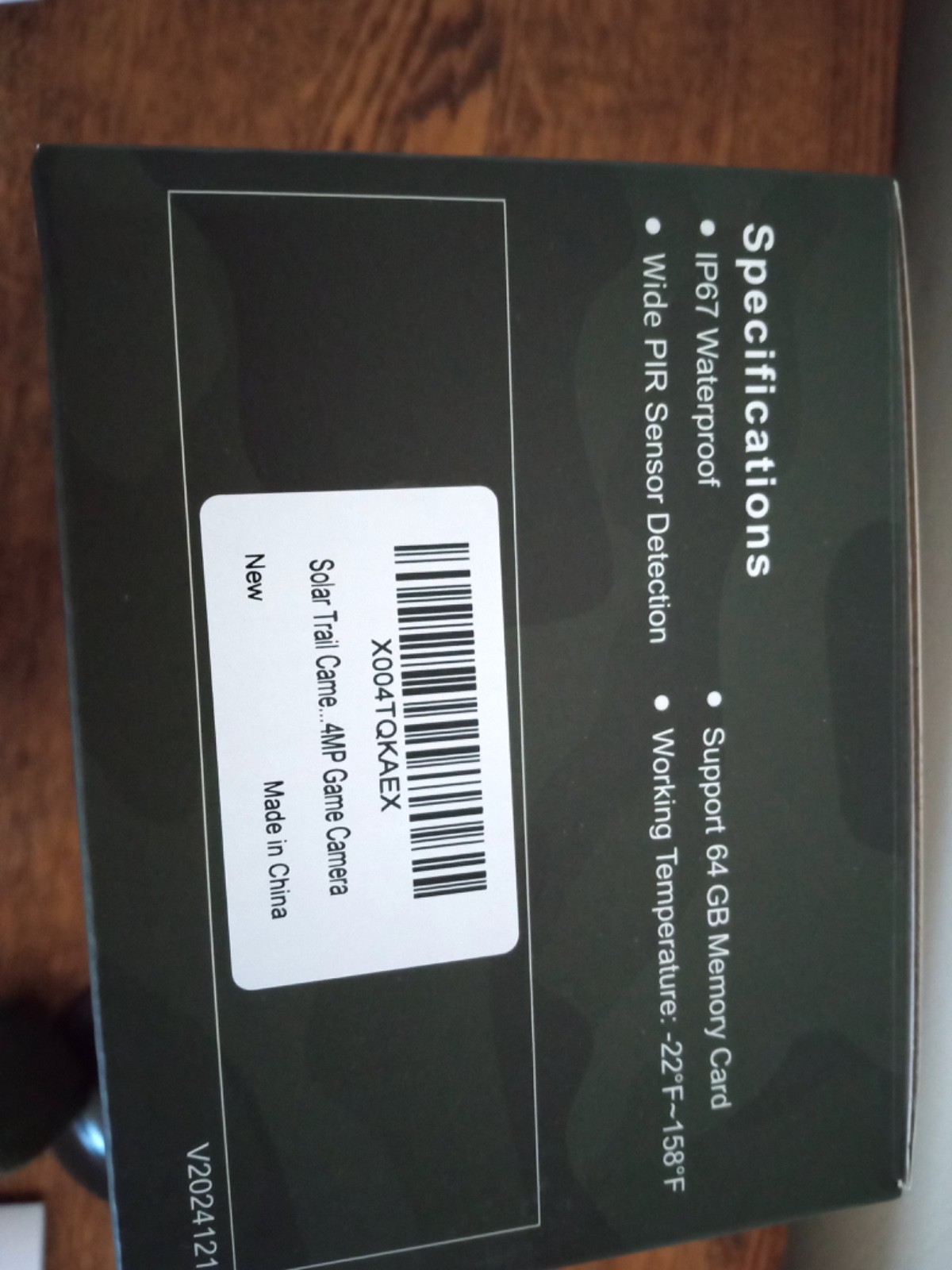 Solar Trail Camera HRIVCAM 64GB
