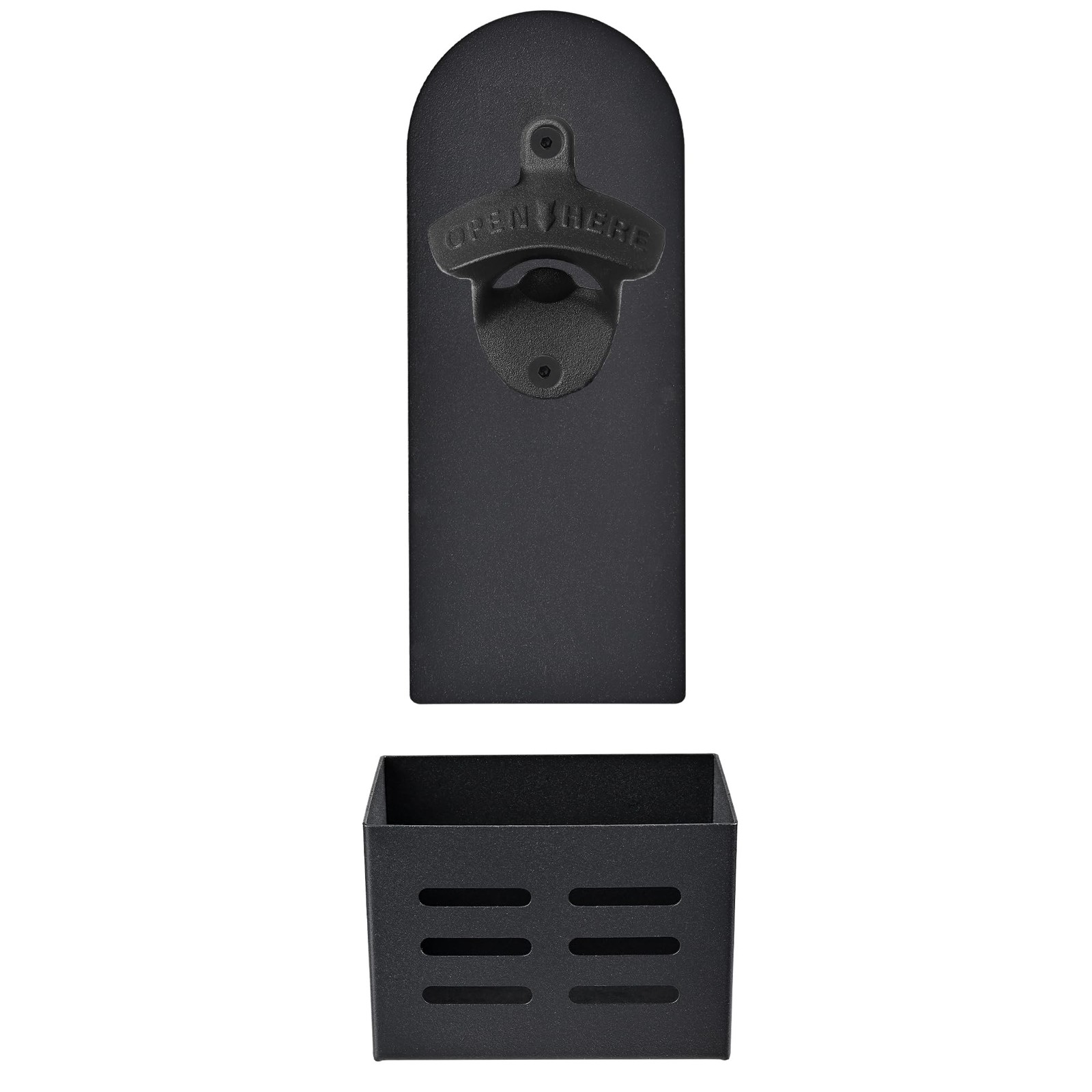 Magnetic Bottle Opener with Cap Catcher Bucket Wall Mounted Fridge Magnet Bee...