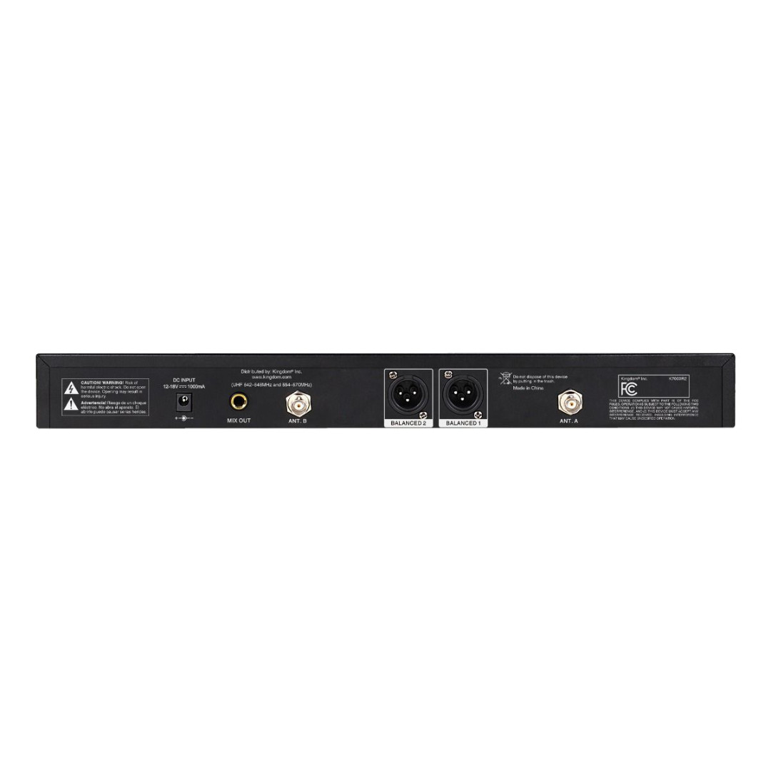 Kingdom SYS2V7000HH 2-Channel UHF Wireless Handheld Mic System True Diversity