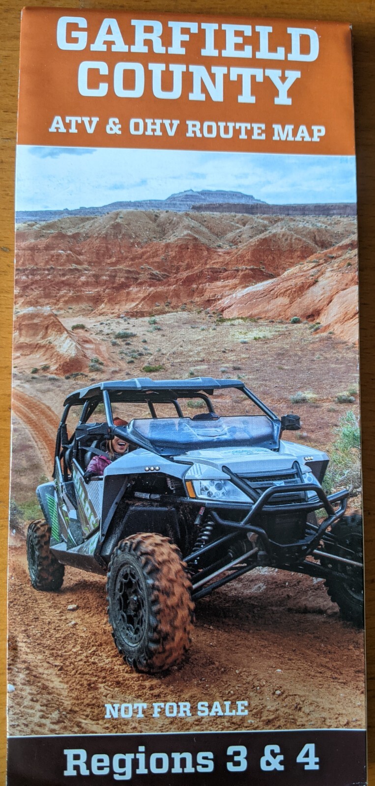 Garfield County, Utah ATV & OHV Route Map, Regions 3 & 4 2019-2024 EXCELLENT