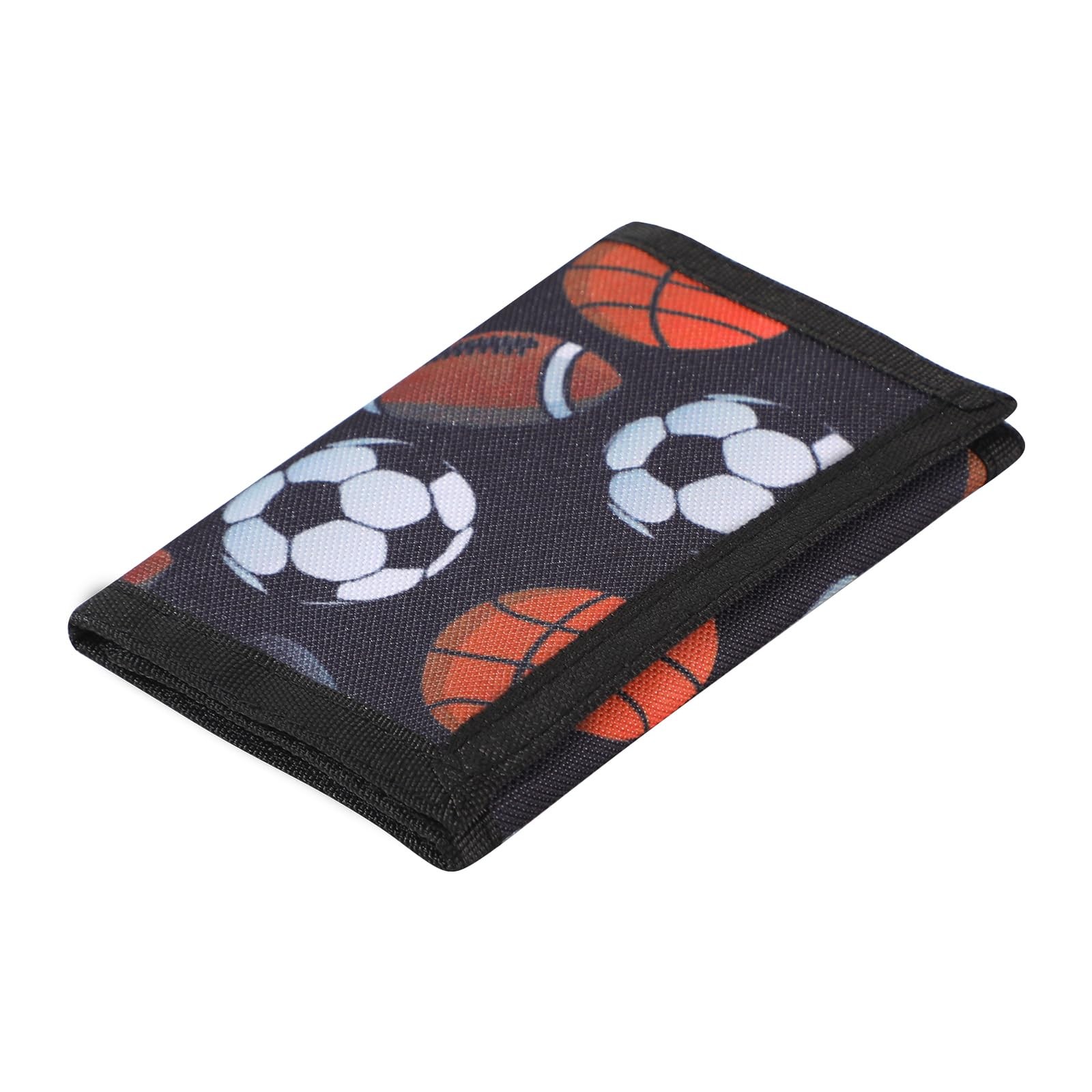 Leyeve wallet,Teen Wallet with Coin 4.8 x 3.2 x 0.7 inches, Football