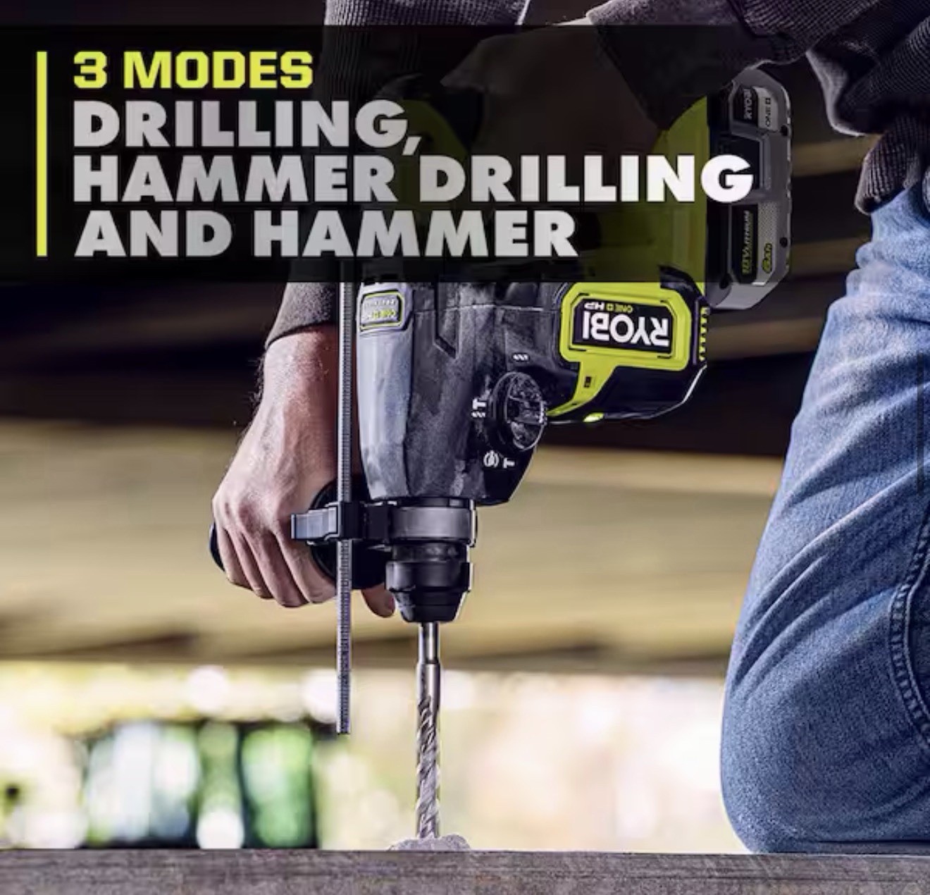 Ryobi P223 18V 1 inch Cordless Rotary Hammer Drill