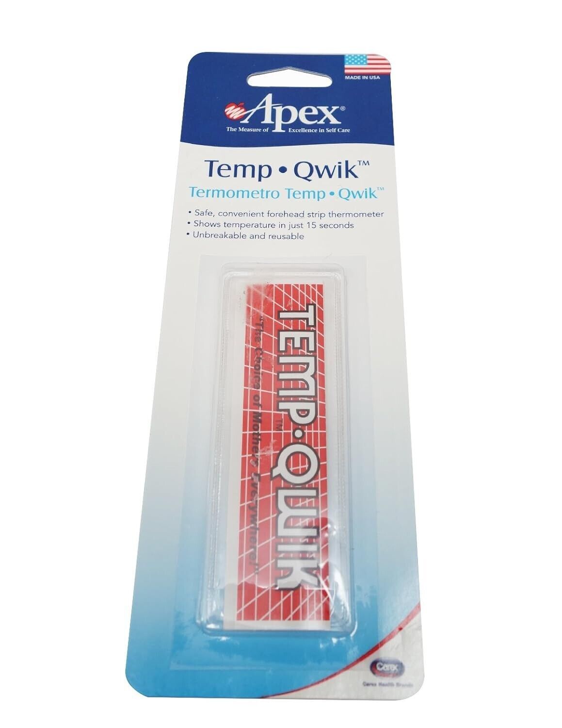 SM Carex Apex Temp-Quik Forehead Strip Thermometer