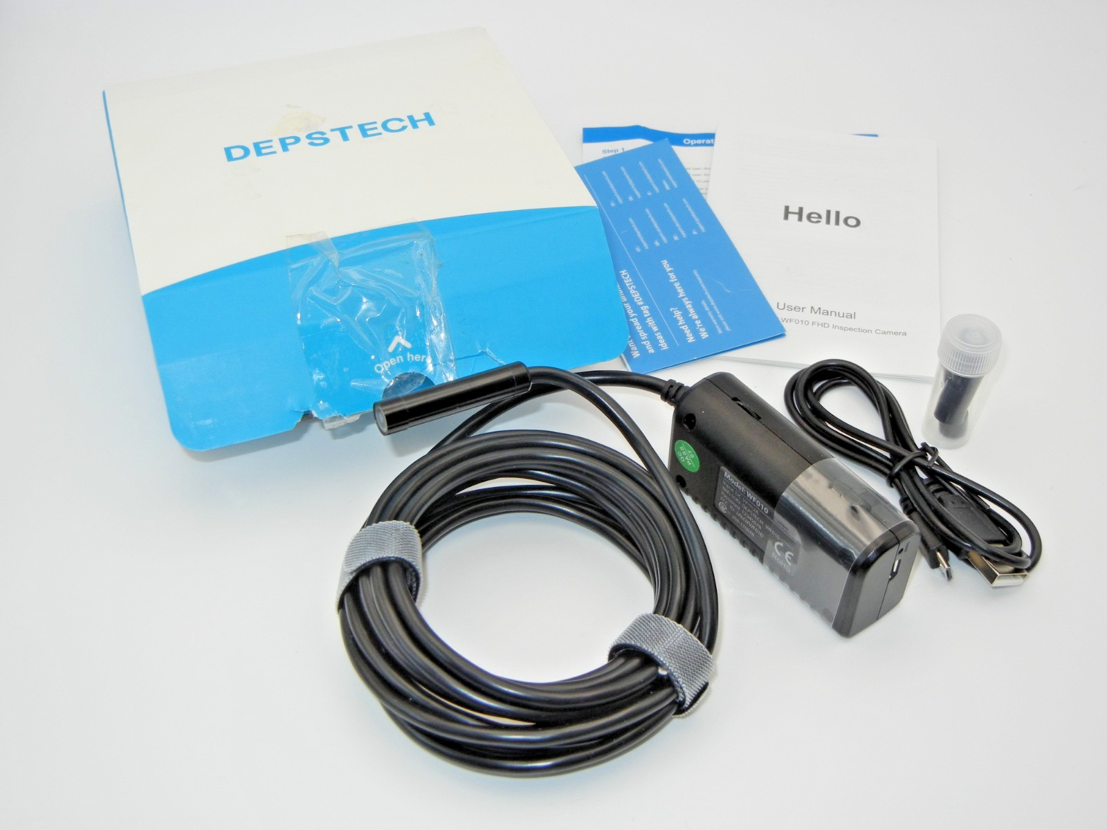 DEPSTECH WF010 Wireless Endoscope 2.0MP WiFi Snake Inspection Camera Borescope