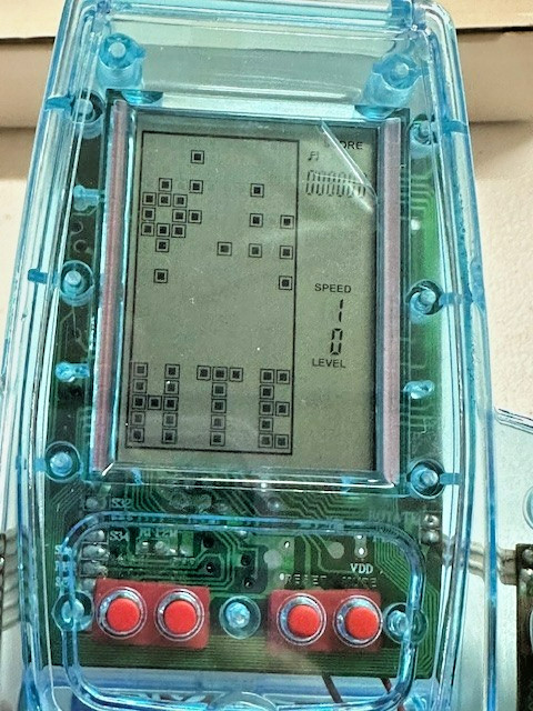 Blue POCKET GAME PLAYER Portable Handheld Electronic Spaceship with 11 Games