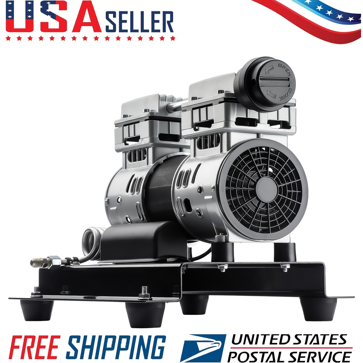 NEW Air Compressor Motor 1500W 2HP 5.2CFM Max 145PSI Pressure Oil Free 1680RPM