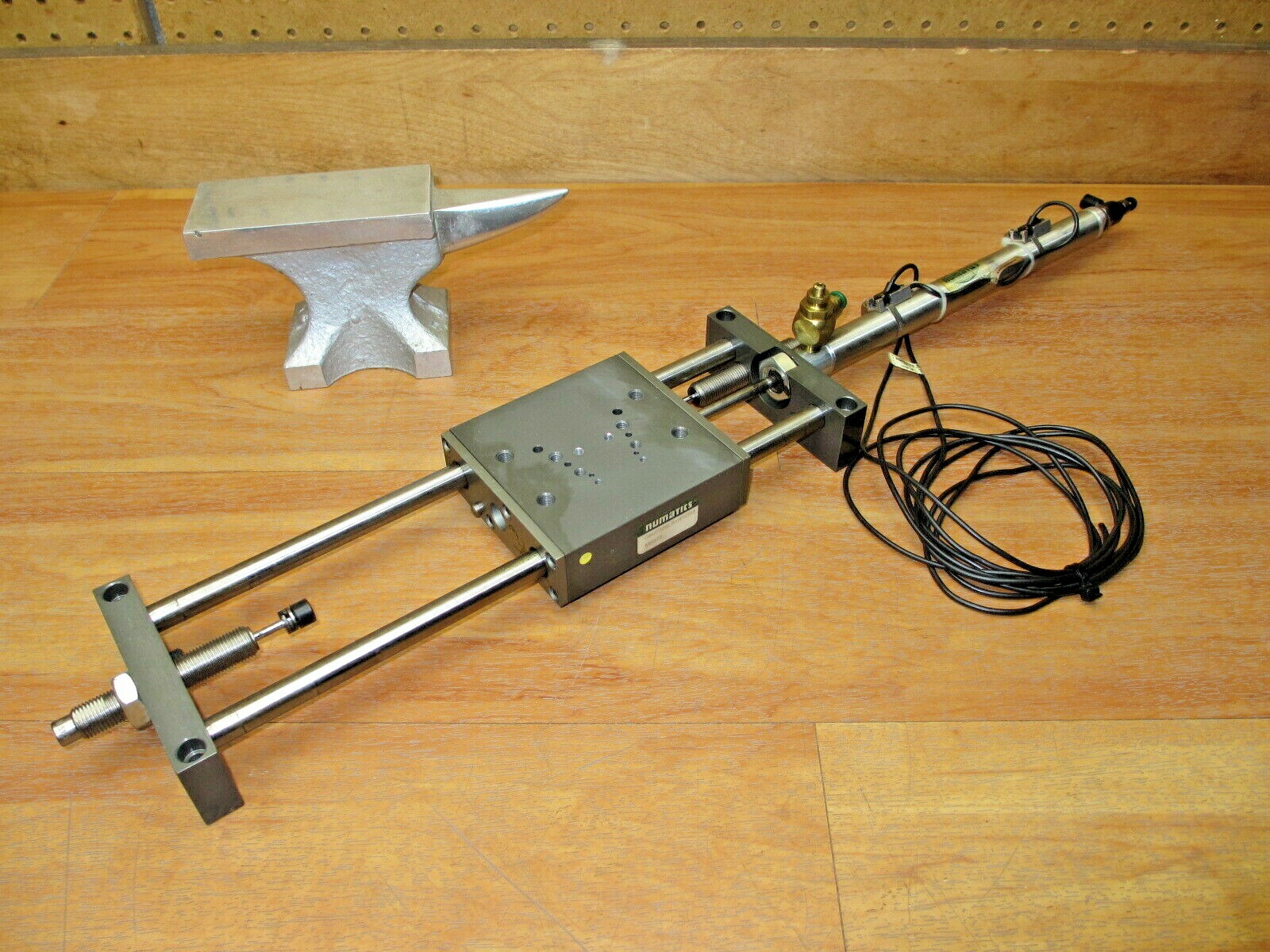 Numatics GS07508LB1H1CR3 Pneumatic Linear Slide *WORKING* HPNPS31 Sensors