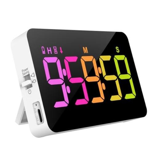 Kitchen Digital Timer, Count Down Up, Rechargeable, Vibration Mode .Rgb