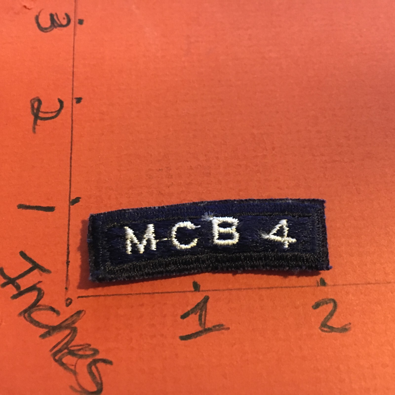US NAVY SHOULDER STRIP TAB rocker Patch 12/1/22 MCB 4