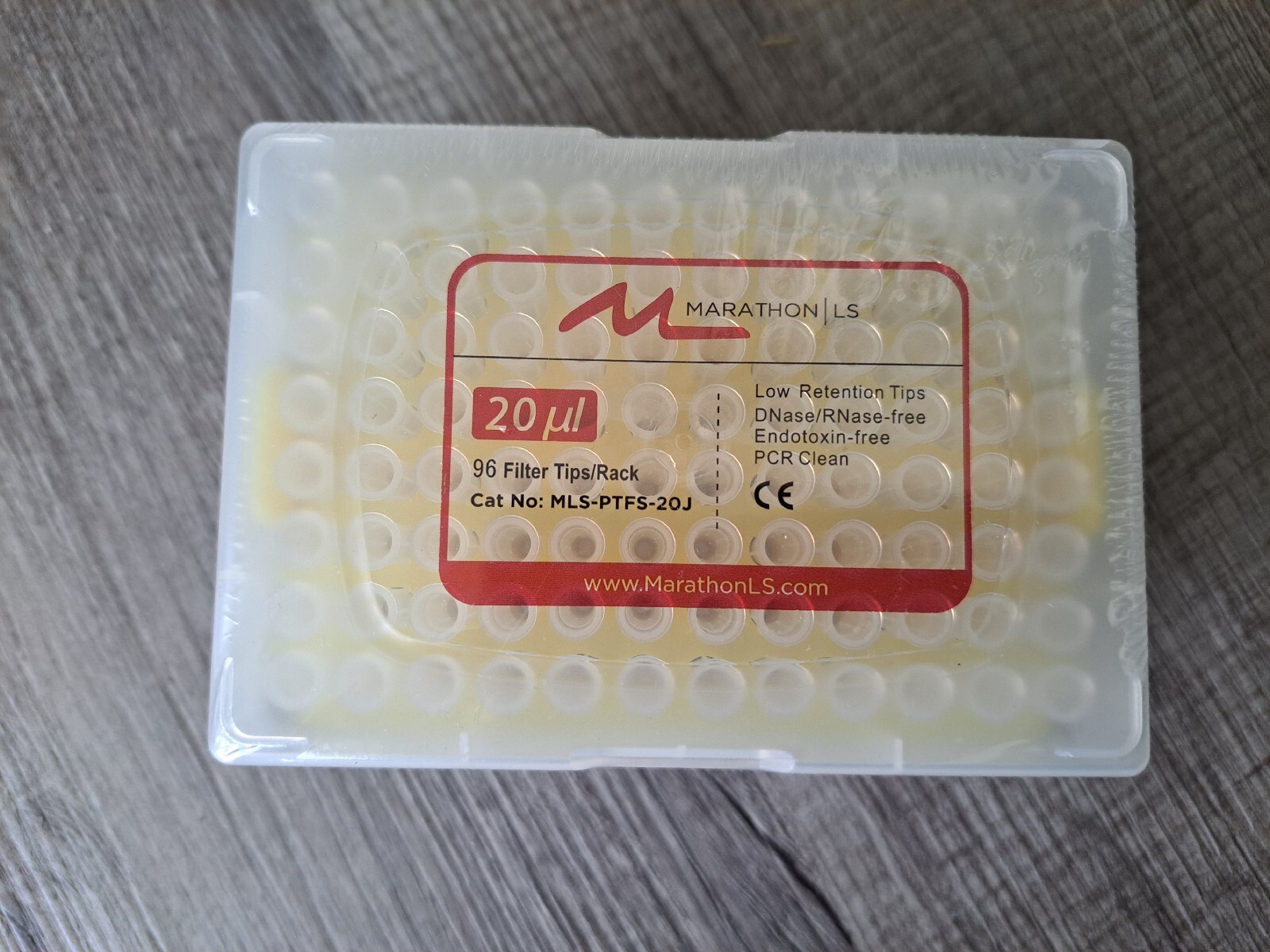MARATHON LS 200μL Pipette Tips, Low Retention, Filter, Sterile, 96/rack