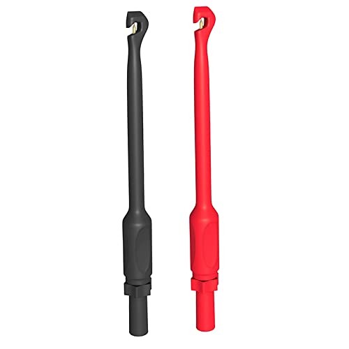 2pcs Black and Red Automotive Wire Piercing Probes Clip Test Lead Puncture