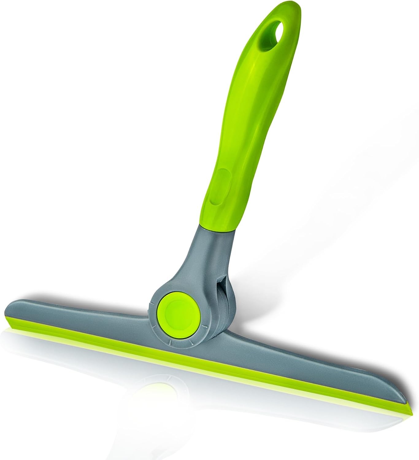 10" Heavy Duty Green, Grey Window Cleaning Squeegee, Handheld Squeegee for Glass