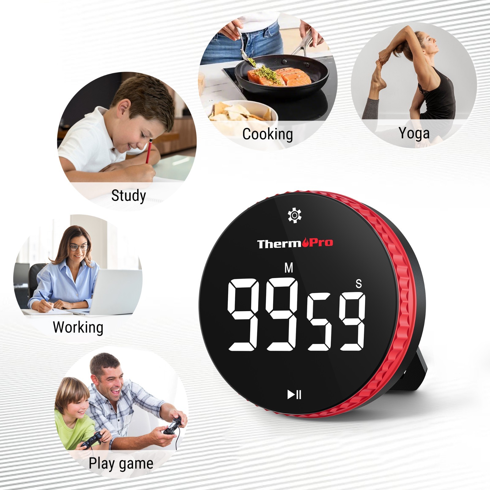 TempPro TP920 Bluetooth Wireless Meat Thermometer 4-Piece BBQ Cooking Set