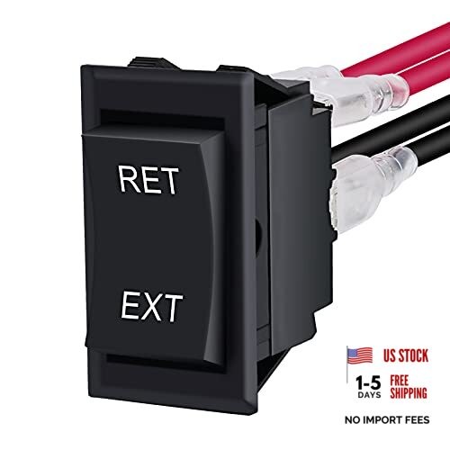 Momentary Switch Polarity Reverse 4 Pin (ON) Off (ON) RV Power Jack DPDT 4PIN