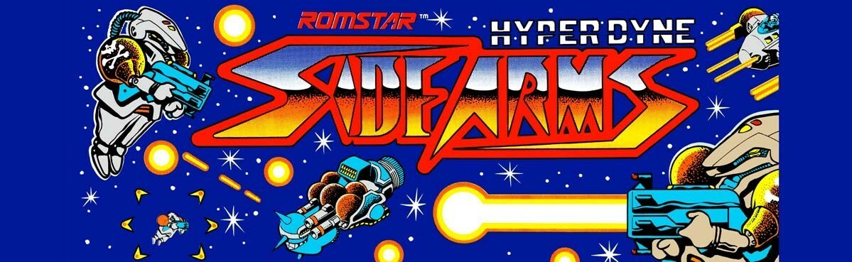 Sidearms (Side Arms) Hyperdyne Arcade Marquee 26" x 8"