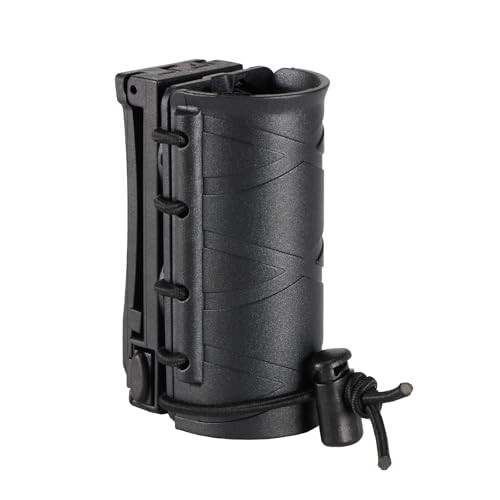 Tactical Flashlight Holder for Duty Belt, Rotatable Case fit 1"-1.2" Diameter