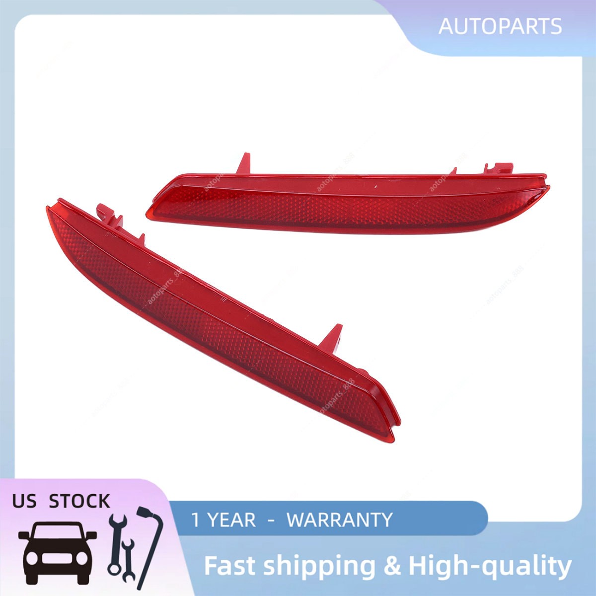 Fits HONDA ODYSSEY 2015-2020 RC3 Driver & Passenger Side Rear Bumper Reflector