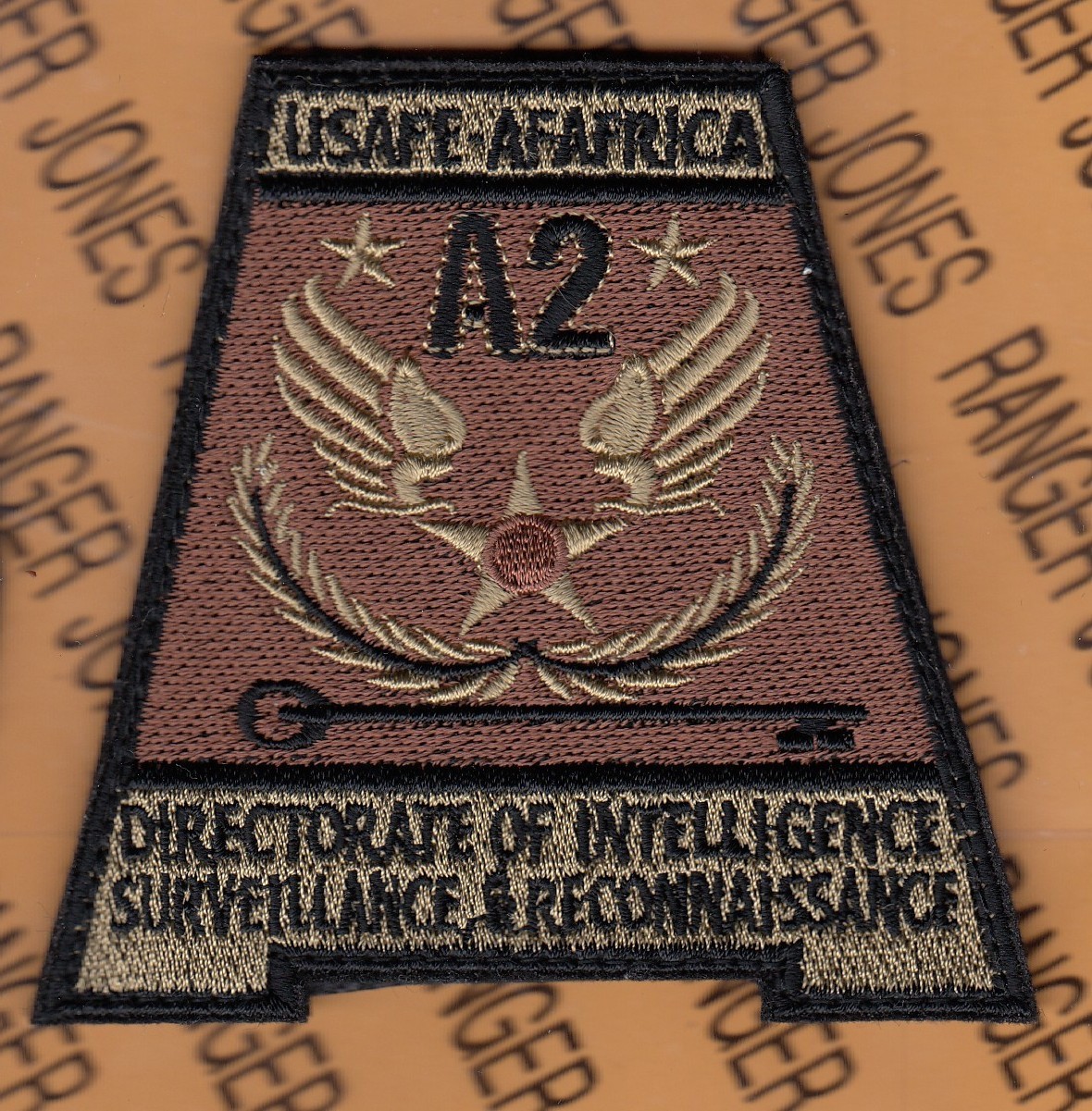 USAF Air Force Europe USAFE AF Africa Dir ISR A2 ~3.5" OCP w/ HOOK patch c/e