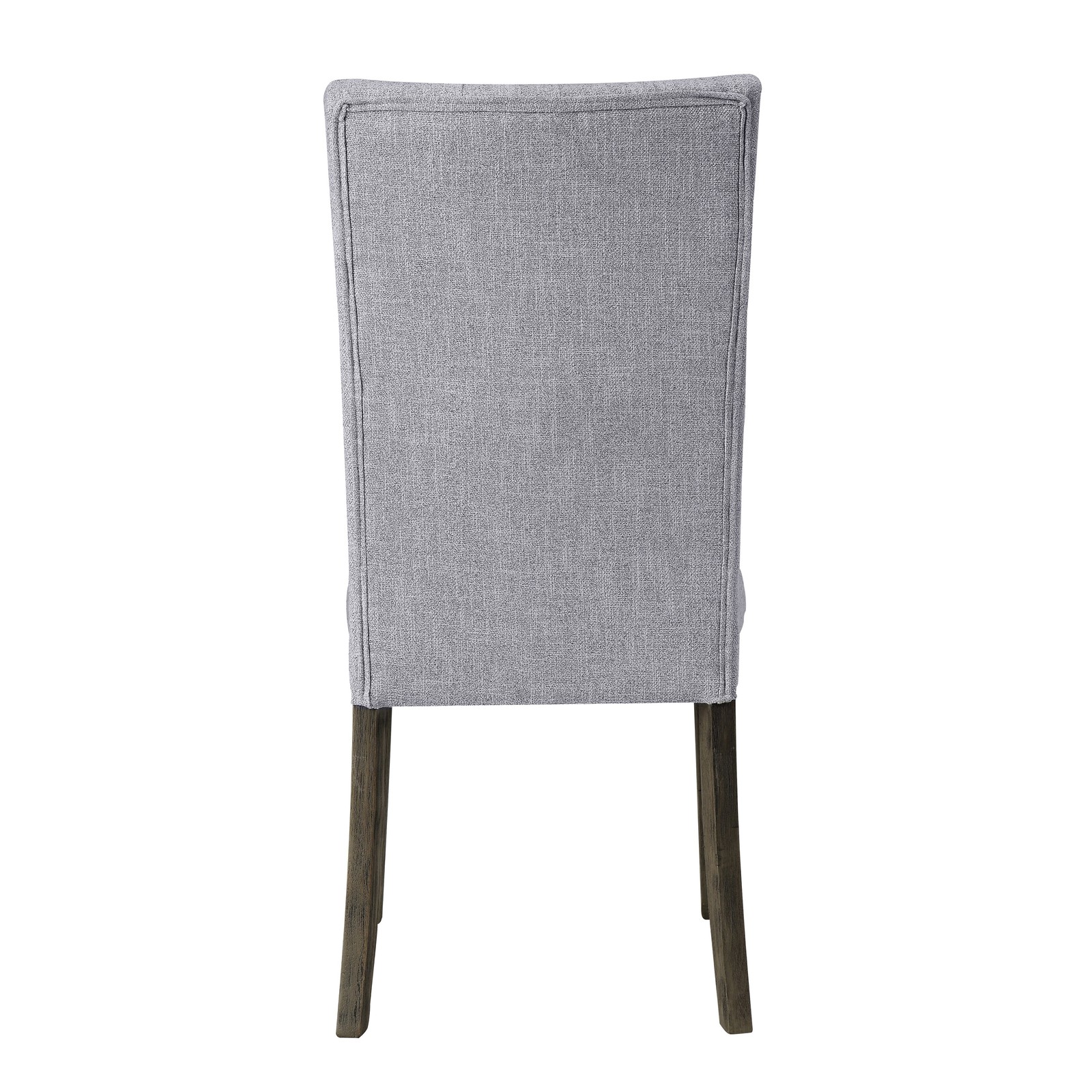 Grey and Grey Oak Side Chair with Button Tufted