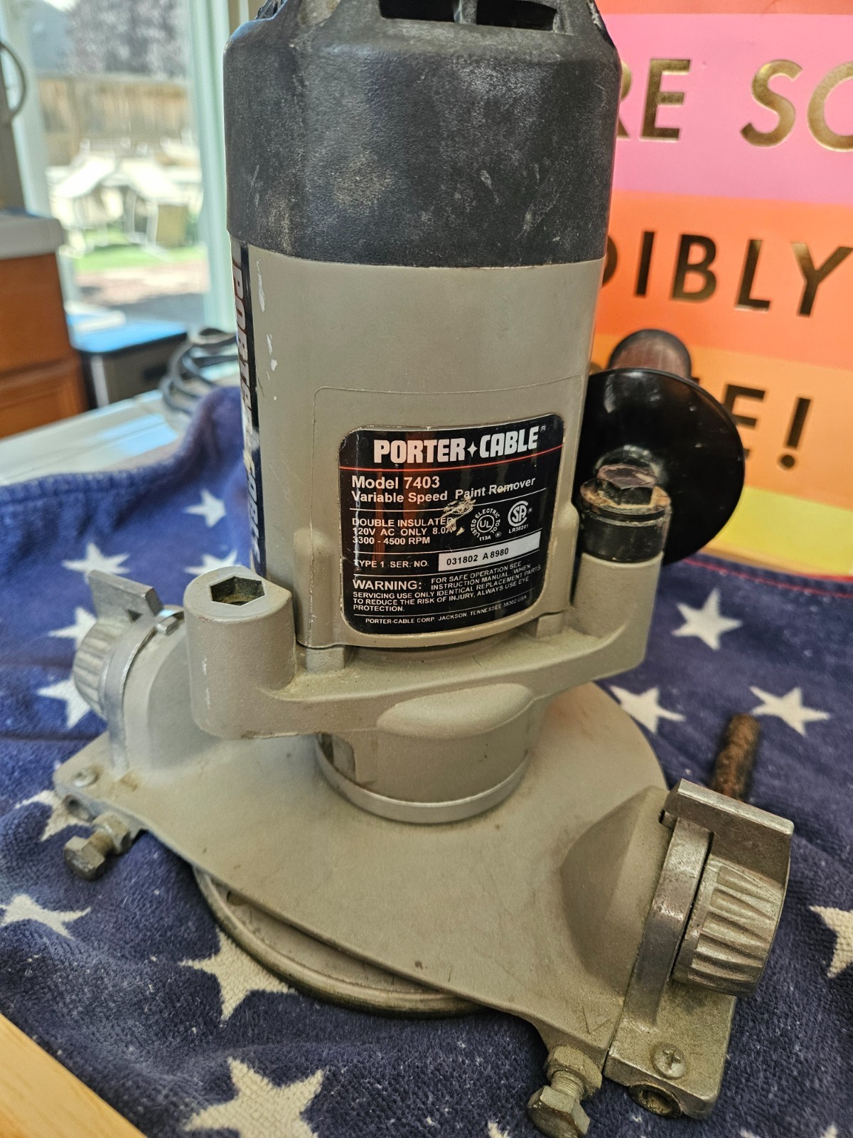 Porter Cable Model 7403 / 5041 Variable Speed Paint Remover ser 8980