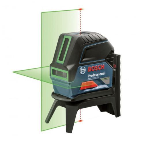 BOSCH 15m GCL-2-15G Self Levelling GREEN Cross Line Laser & Plumb Level + Case