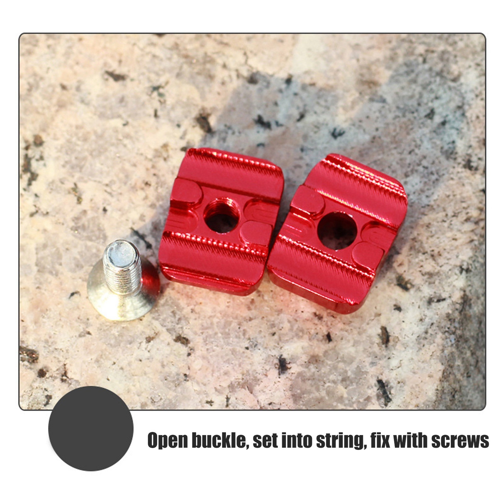 Rest Cable Clamp Buckle Metal Fastener Clip Archery Bowstring Adjustment