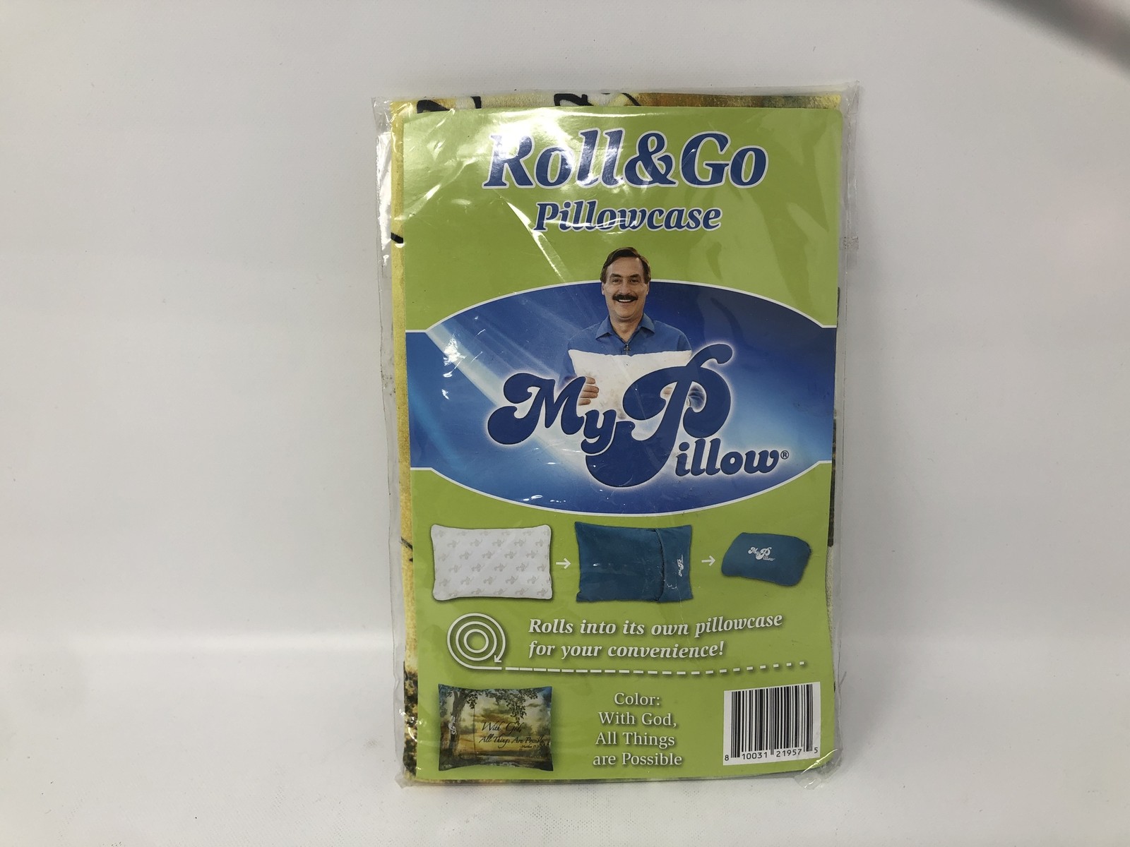 My Pillow Roll & Go Pillowcase  "With God All Things Are Possible"
