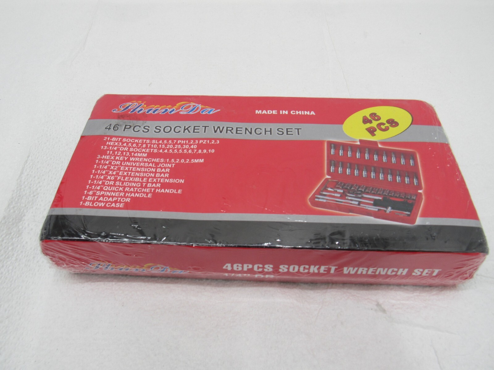 Phun Da 46 Piece Socket Wrench Set With Case