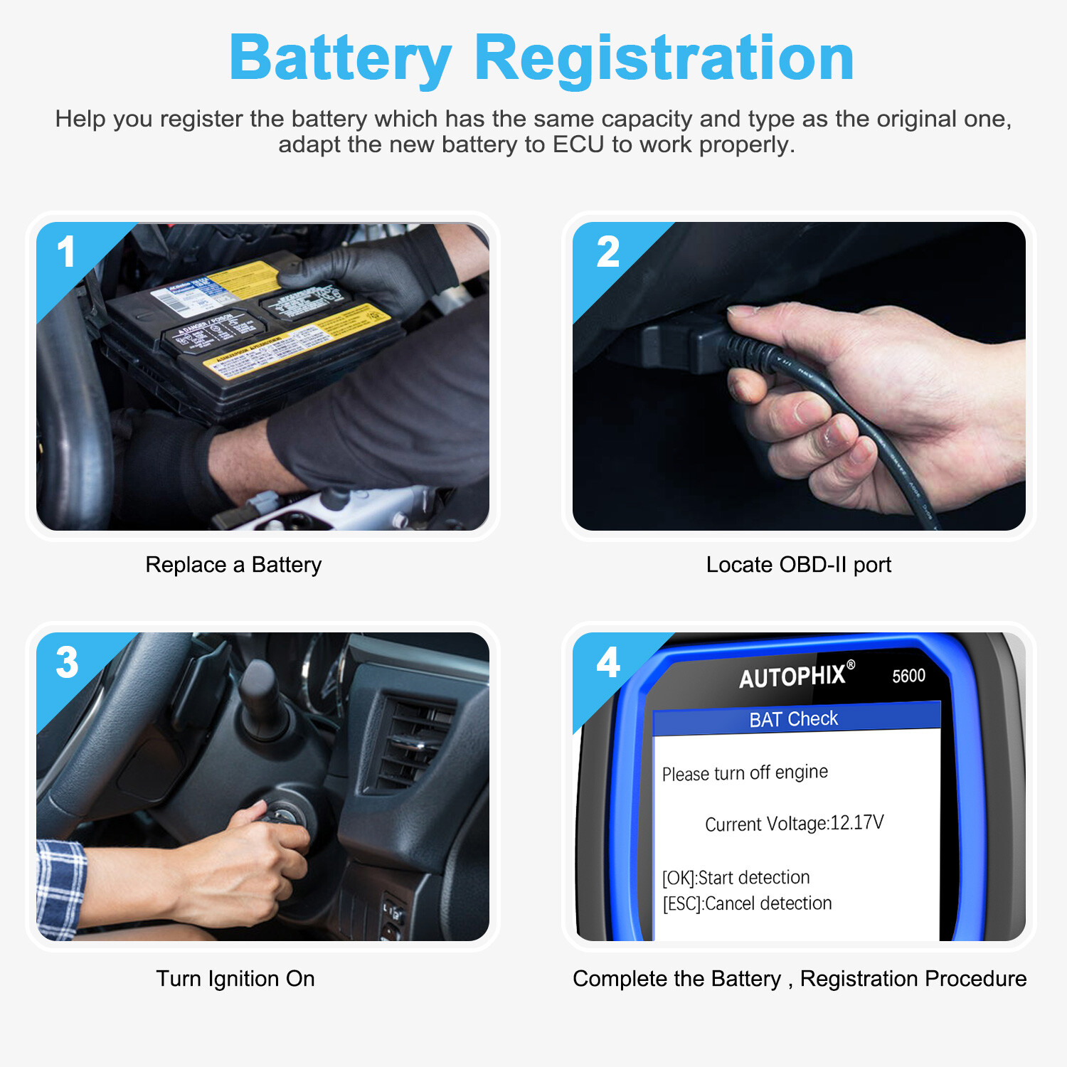 AUTOPHIX 5600 OBD2 Scanner ABS SRS EPB Code Reader All System Diagnostic Tool