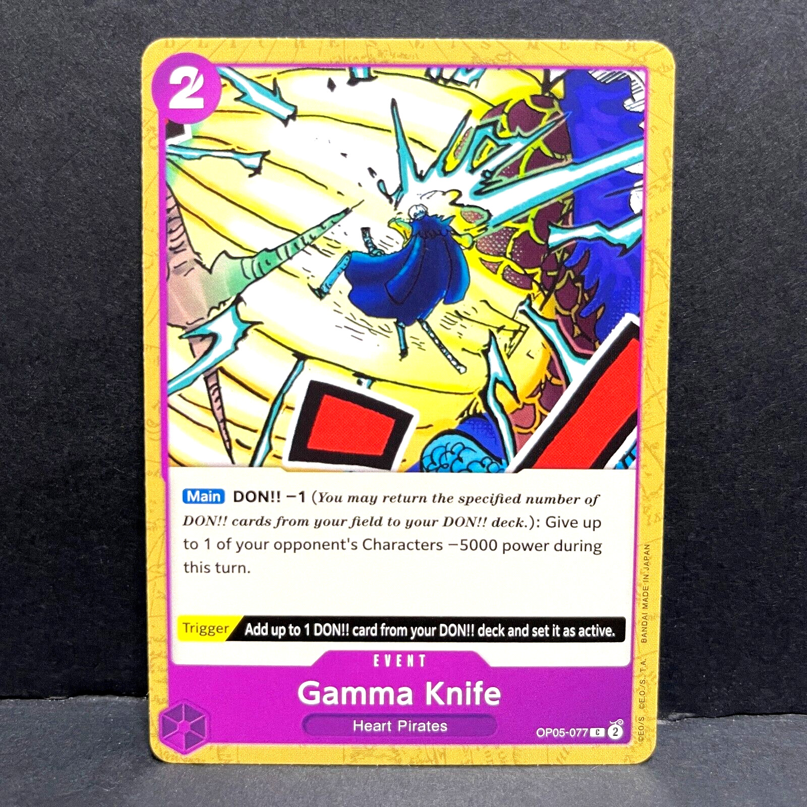 2023 ONE PIECE ENGLISH AWAKENING OF THE NEW ERA GAMMA KNIFE OP05-077 (C)