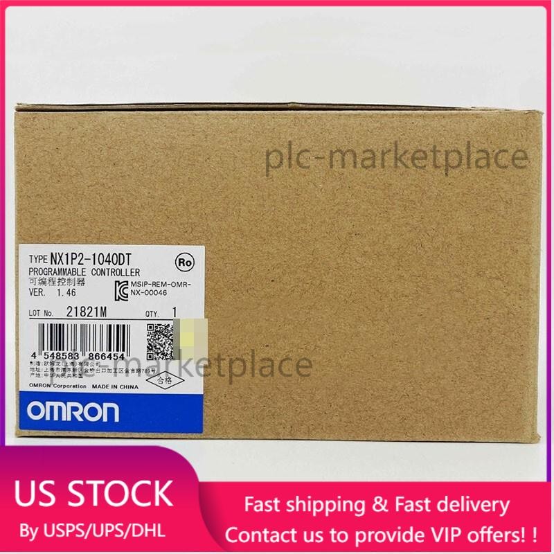 New In Box OMRON PLC Module NX1P2-1040DT PLC Controller Fast Ship  US Free TAX