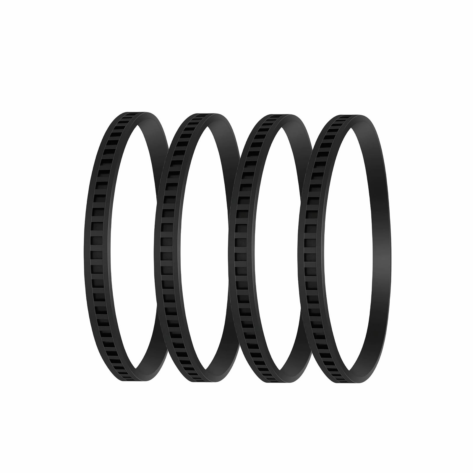 4 Pack 650721 00 Bandsaw Rubber Tires Replacement for Dewalt 6/60-1/2, Black