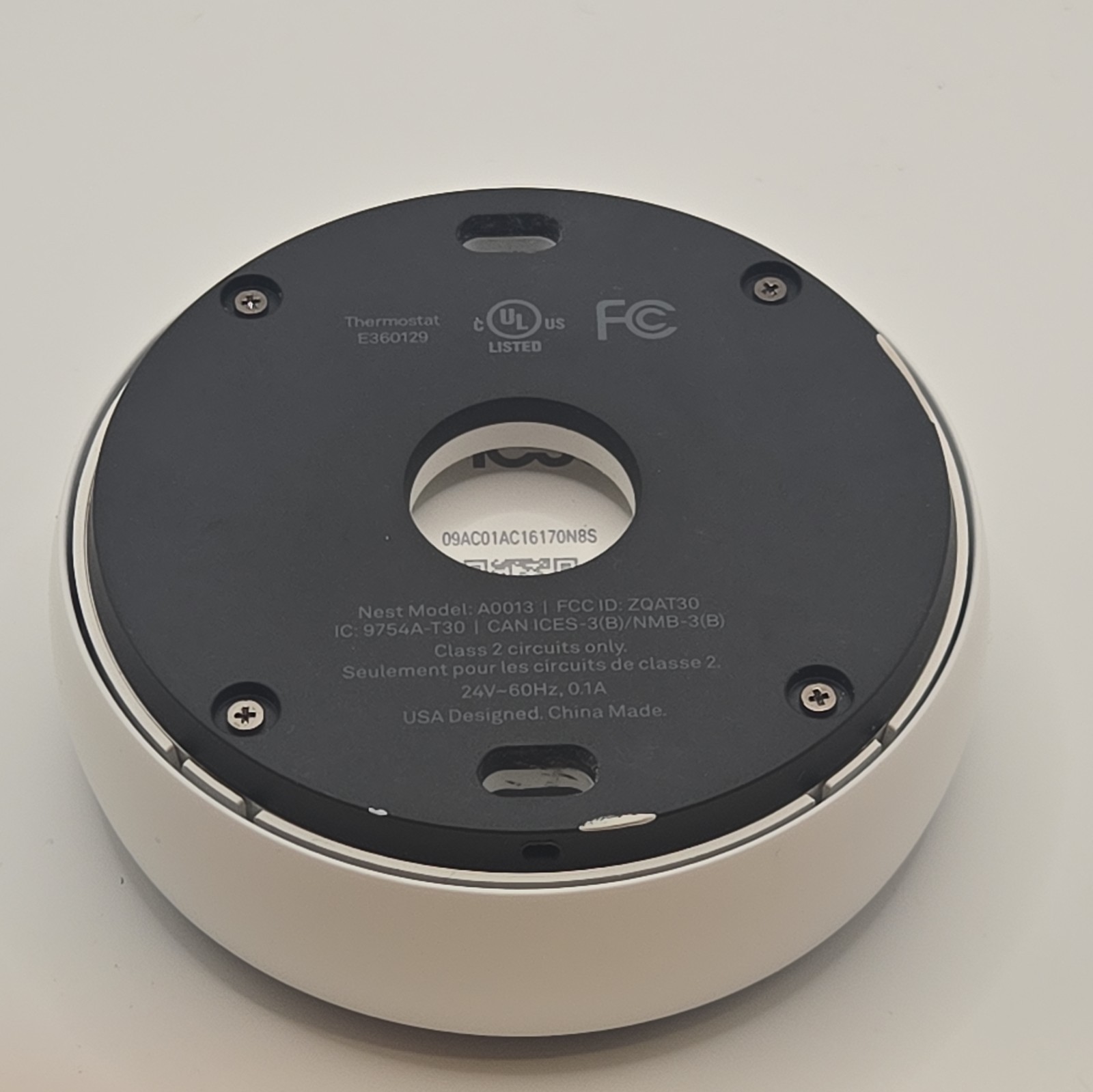 Google Nest Learning Thermostat 3rd Gen Used Good Condition
