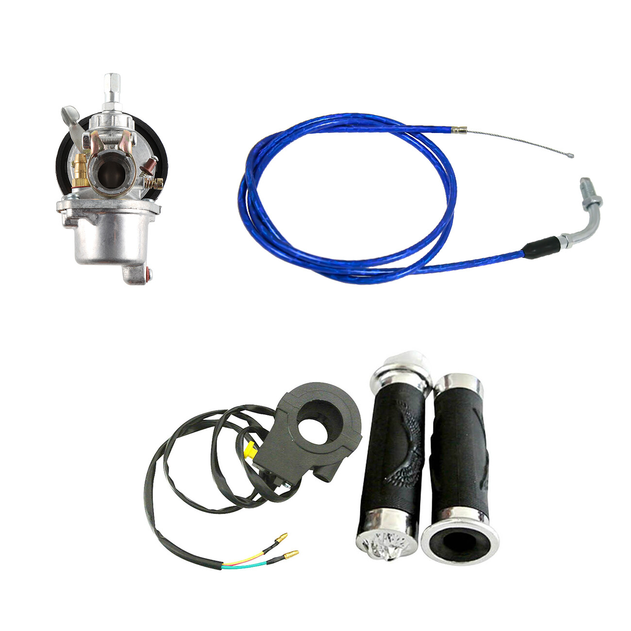 Carburetor Throttle Cable Kit For 49cc 60cc 66cc 80cc 100cc Motorized Bicycle