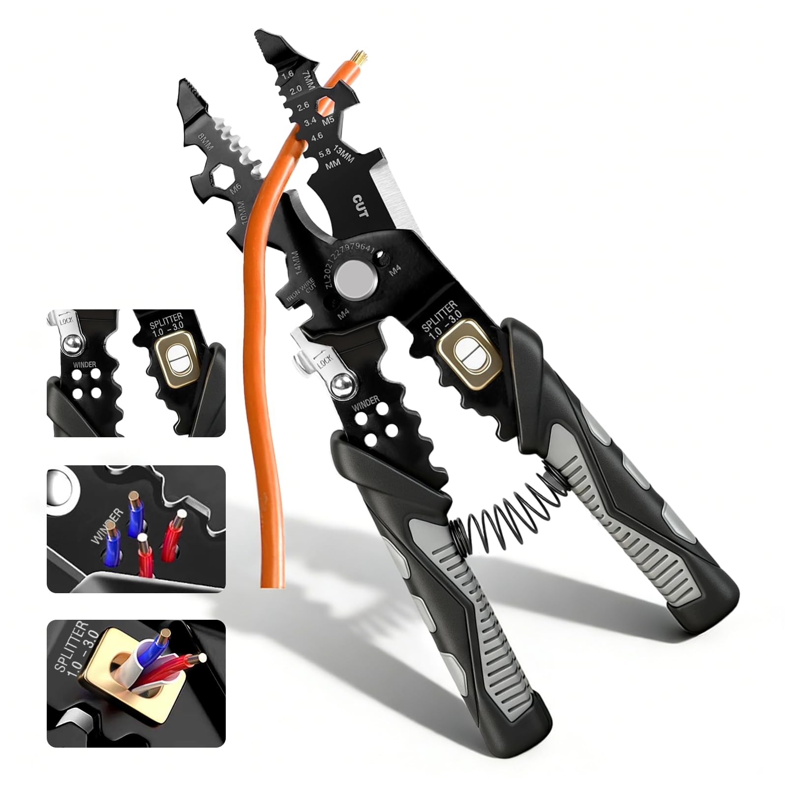 25in1 Multifunctional Wire Stripper  Professional Wire Stripper Tool for Cutt...