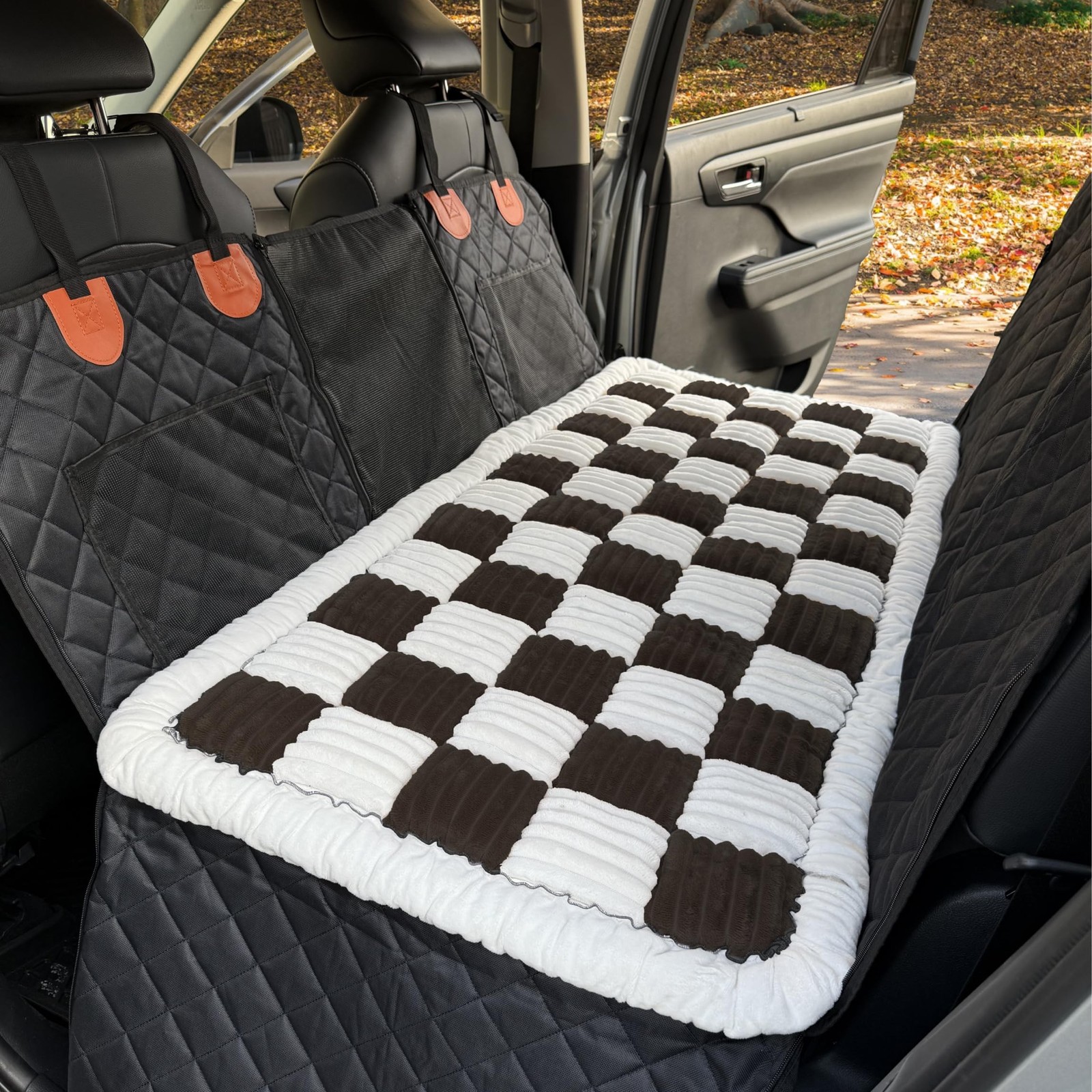 Backseat Pet Bed Mat, Anti-Slip Dog Mat for Car Backseat, Machine Washable So...