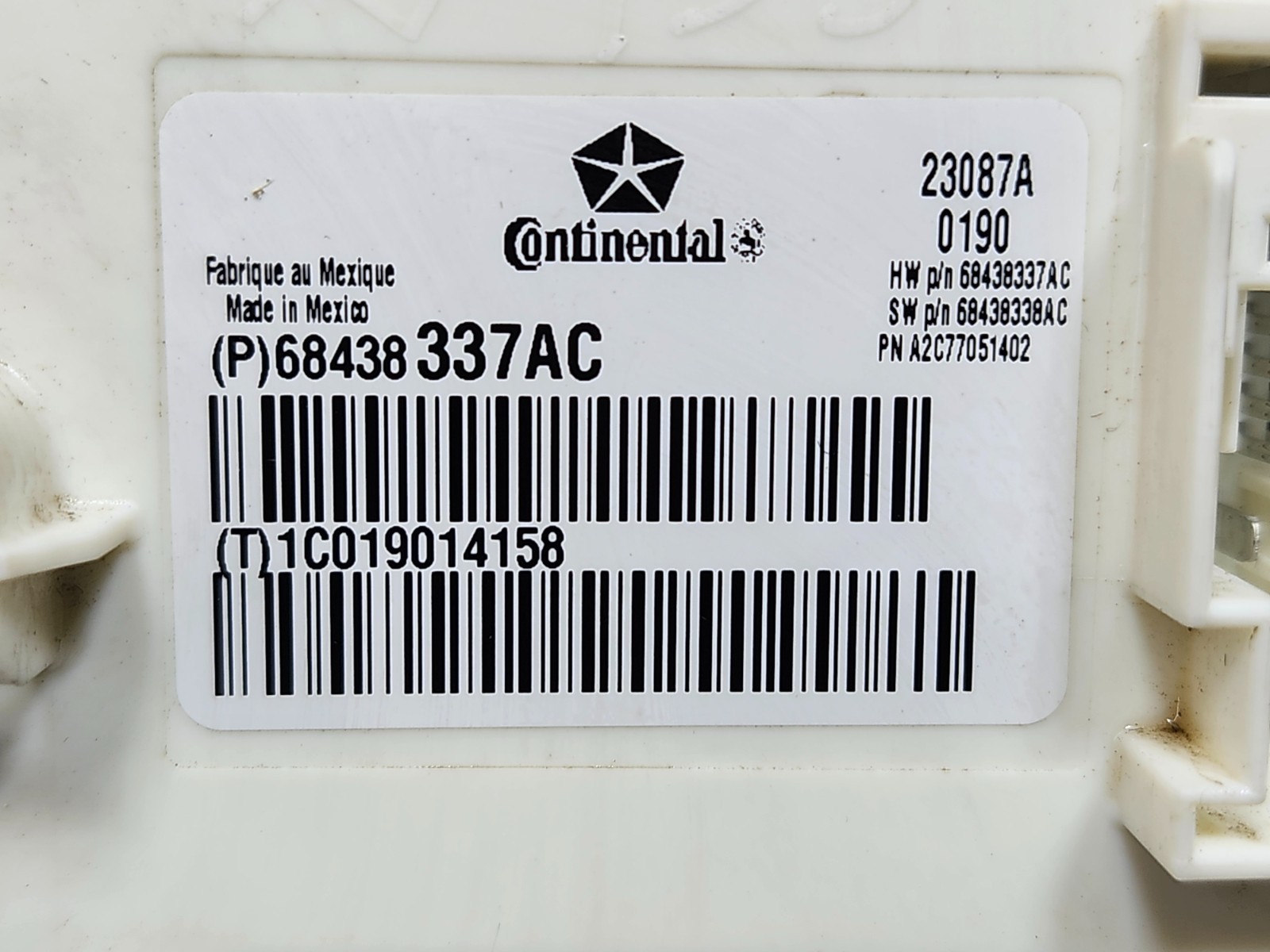 20 2020 Dodge Durango BCM Body Control Module OEM 68438337AC