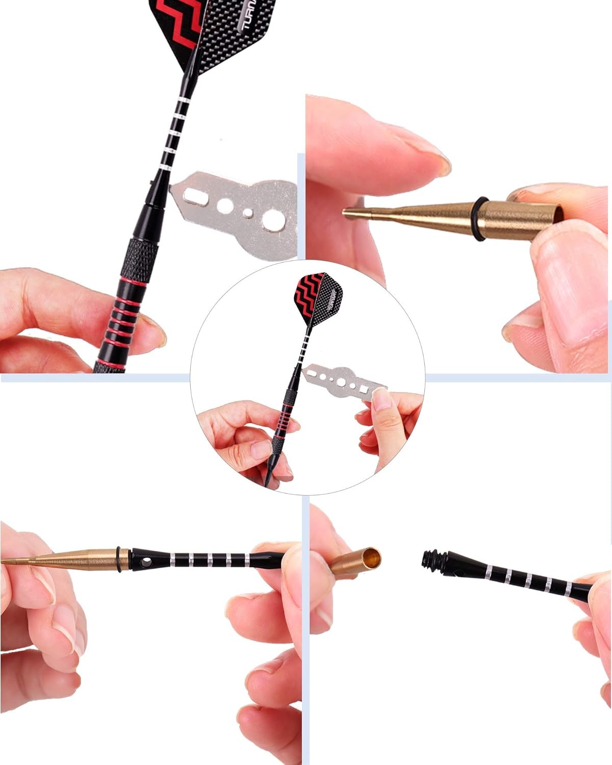 Darts Plastic Tip - Professional Soft Tip Darts Set for Electronic Dartboard 9 P