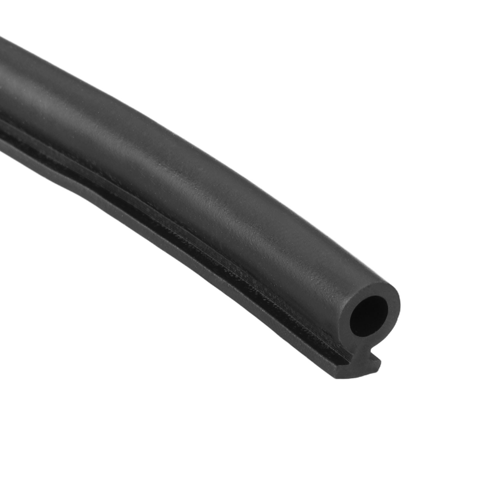 Kerf Weather Stripping Seal Strip (19.68ft x 1/4") - Bulb Bubble, Black