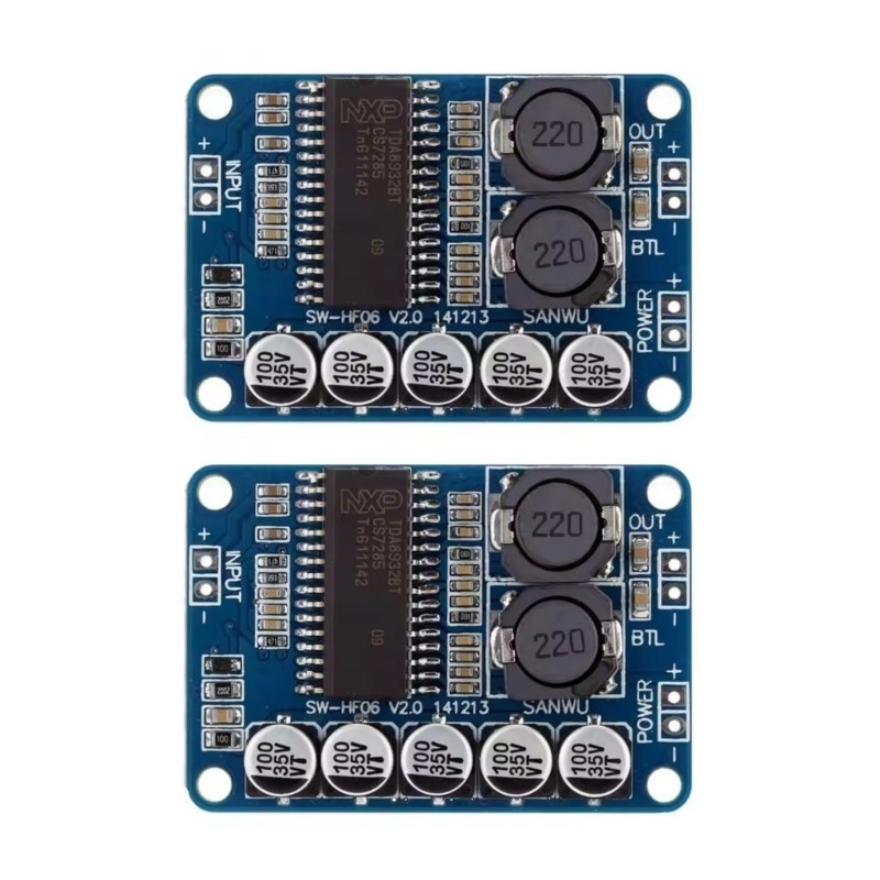 1/2pcs High Efficiency TDA8932 35W Digital Amplifier Board Low Power Consumption