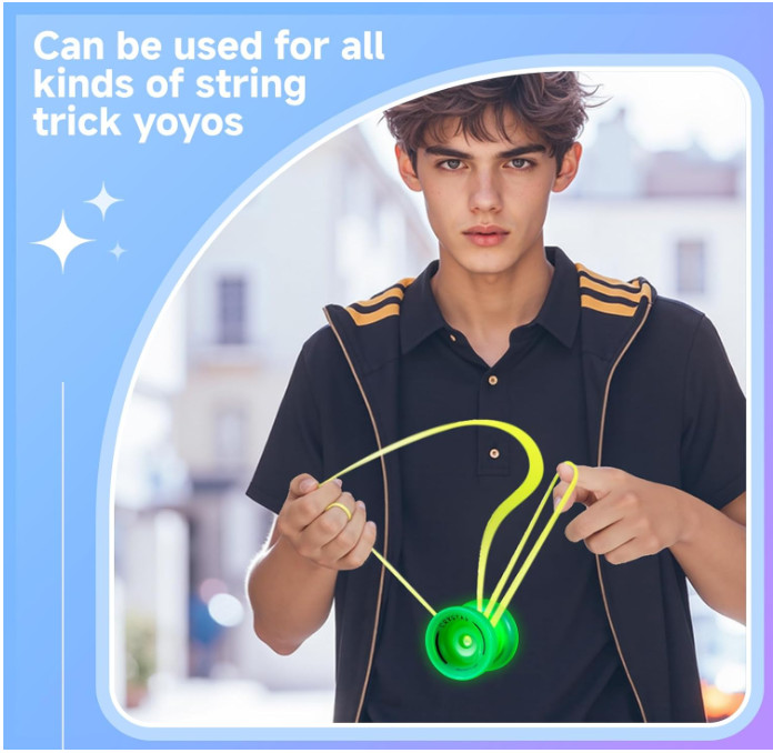 Yoyo Strings Pack of 25 - Professional Yoyos String Replacement, Polyester Yoyo