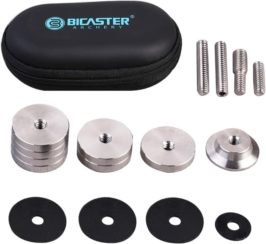 Bicaster Archery Stabilizer Weights Stainless Steel Total 8 Ounces