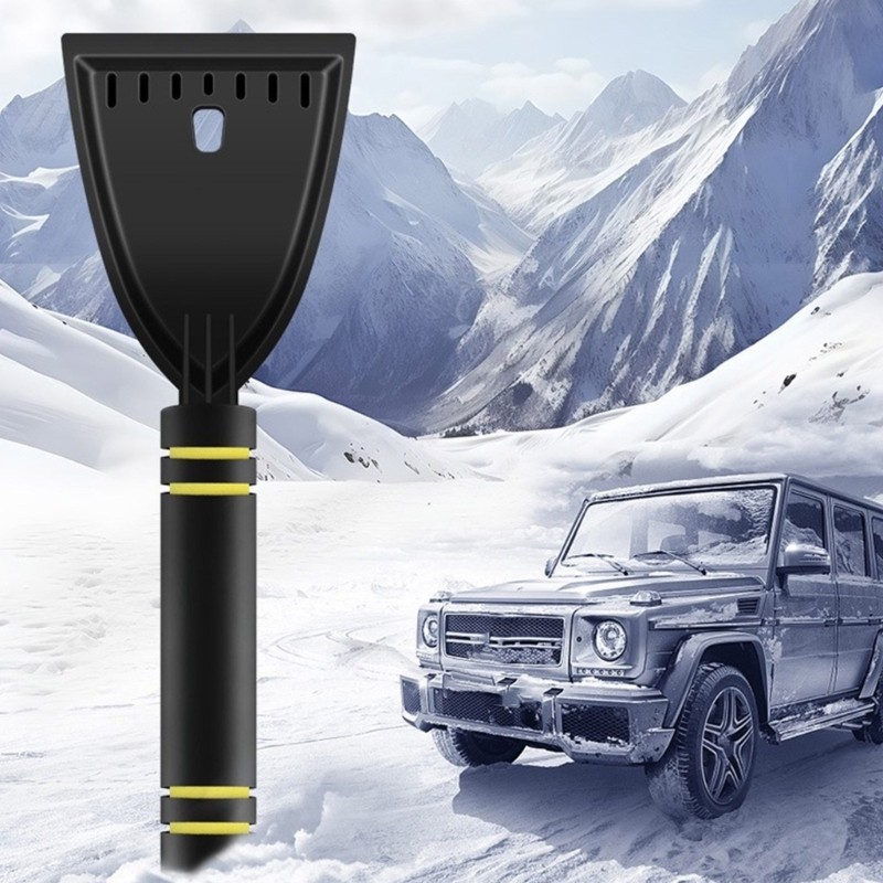 Windshield Wipe Scraper Snow Shovel with Foam Handle Windscreen Ice Scraper